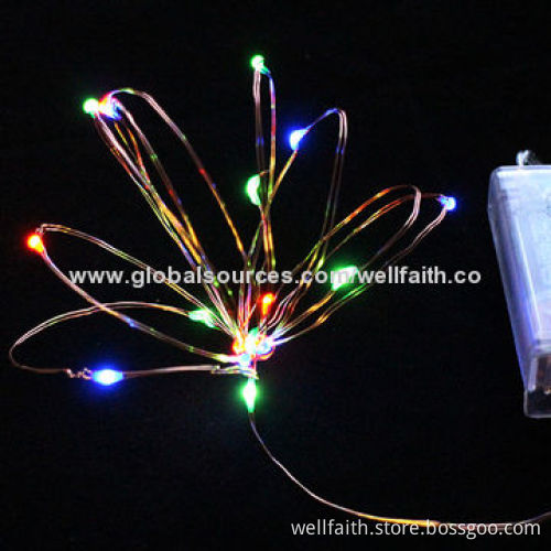 LED Decorative String Lights for Flashing Festival and Wedding Favor, 3/4.5V Voltage